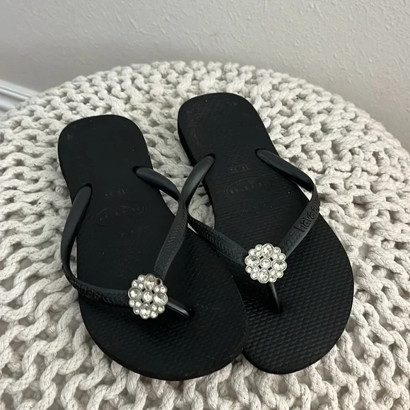 Havaiana black rubber flip flops - Picture 3 of 4